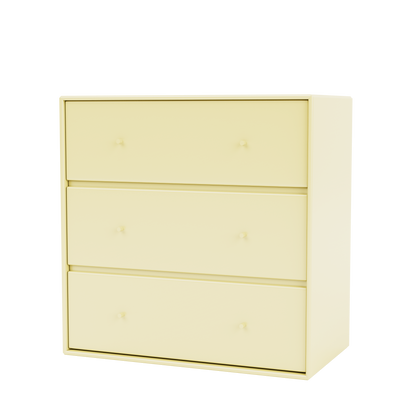 Commode Carry par Peter J. Lassen, laque 159 Camomile, suspendu au mur, packshot Montana