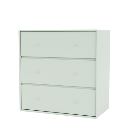 Commode Carry par Peter J. Lassen, laque 161 Mist, suspendu au mur, packshot Montana