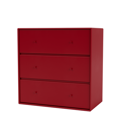 Commode Carry par Peter J. Lassen, laque 165 Beetroot, suspendu au mur, packshot Montana