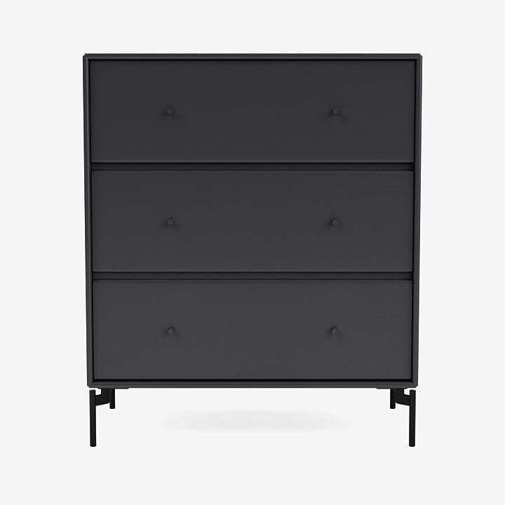 Commode Carry par Peter J. Lassen - Montana-04 Anthracite-Pieds h 12.6cm-The Woods Gallery