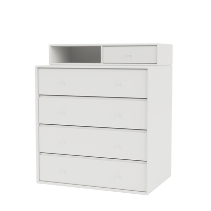 Commode Keep par Peter J. Lassen, laque 01 White, suspendu au mur, packshot Montana