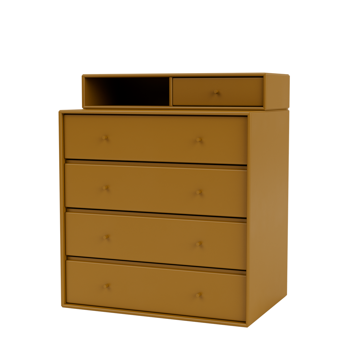 Commode Keep par Peter J. Lassen, laque 142 Amber, suspendu au mur, packshot Montana