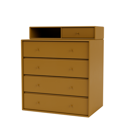 Commode Keep par Peter J. Lassen, laque 142 Amber, suspendu au mur, packshot Montana