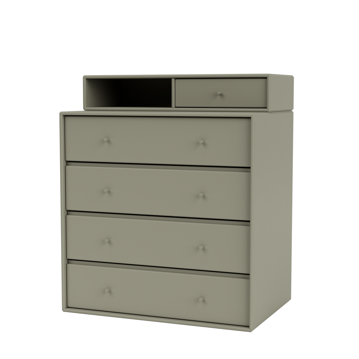 Commode Keep par Peter J. Lassen, laque 144 Fennel, suspendu au mur, packshot Montana