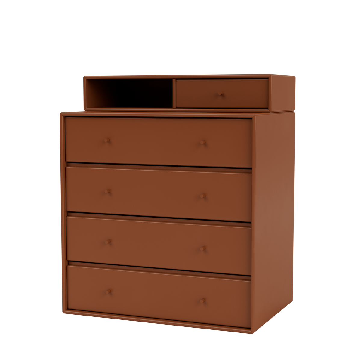 Commode Keep par Peter J. Lassen, laque 146 Hazelnut, suspendu au mur, packshot Montana