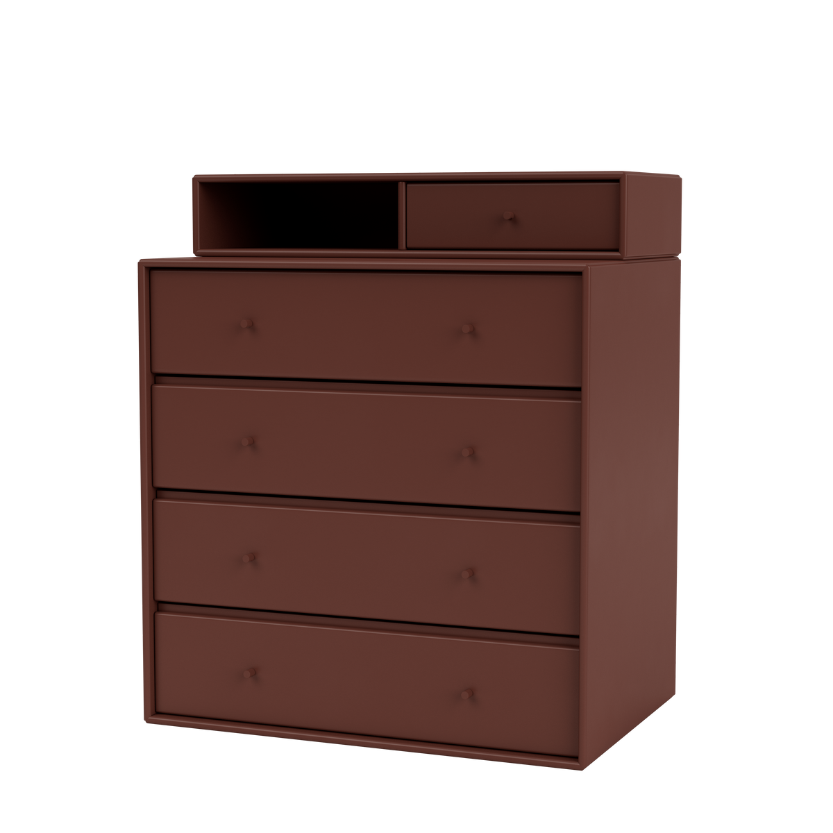 Commode Keep par Peter J. Lassen, laque 155 Masala, suspendu au mur, packshot Montana
