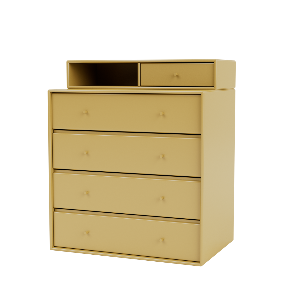 Commode Keep par Peter J. Lassen, laque 157 Cumin, suspendu au mur, packshot Montana
