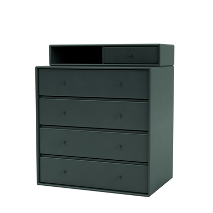 Commode Keep par Peter J. Lassen, laque 163 Black Jade, suspendu au mur, packshot Montana