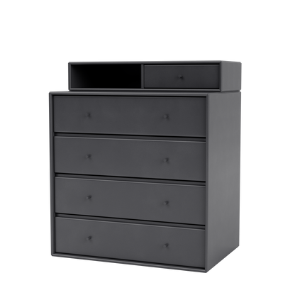 Commode Keep par Peter J. Lassen, laque 36 Coal, suspendu au mur, packshot Montana