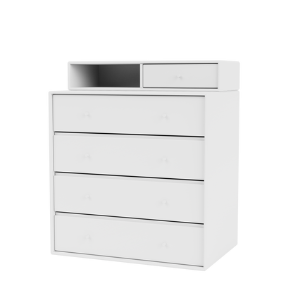 Commode Keep par Peter J. Lassen, laque 38 Snow, suspendu au mur, packshot Montana