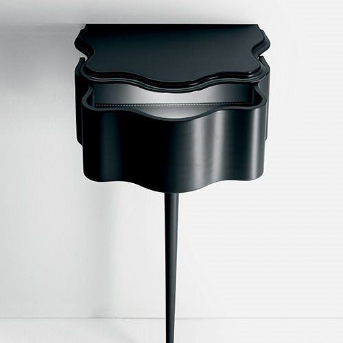 Console Carlino CM par Carlo Mollino - Zanotta-vue de dessus, plateau festonné-The Woods Gallery