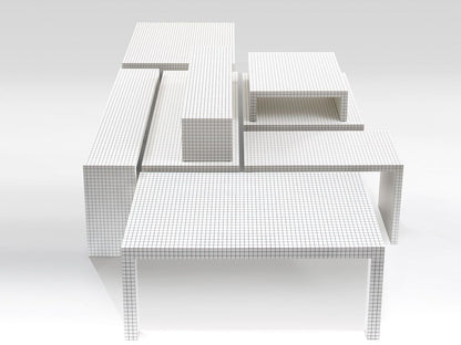 Console Quaderna 710/C de Superstudio - L 180 cm - Zanotta-The Woods Gallery