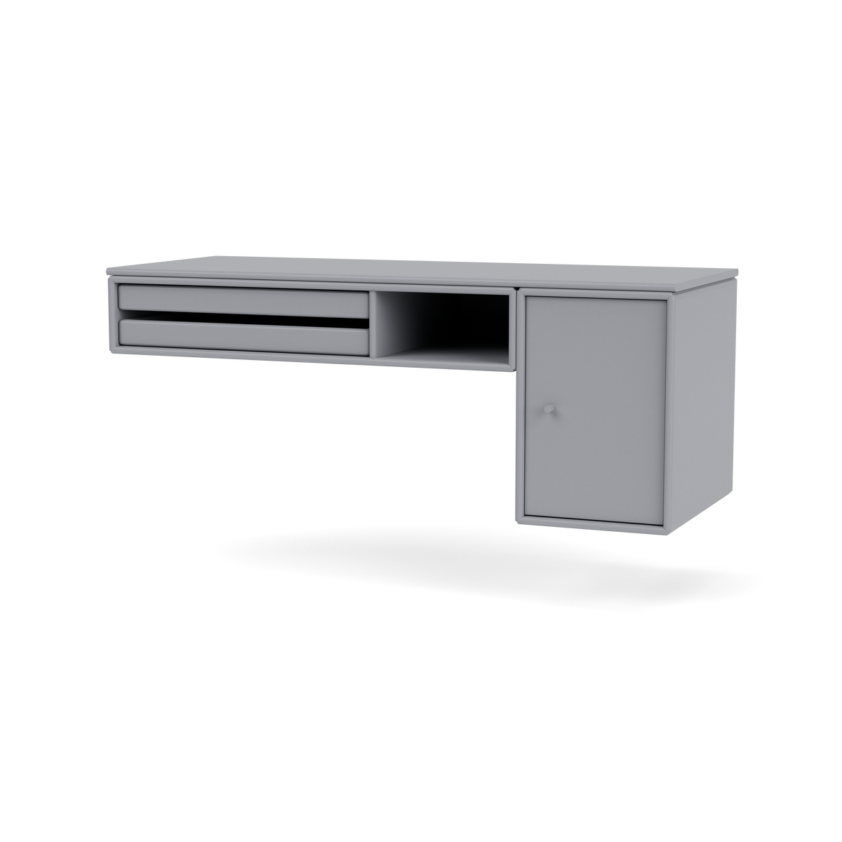 Console murale bureau par Peter J. Lassen, laque 100 Graphic, suspendu au mur, packshot Montana