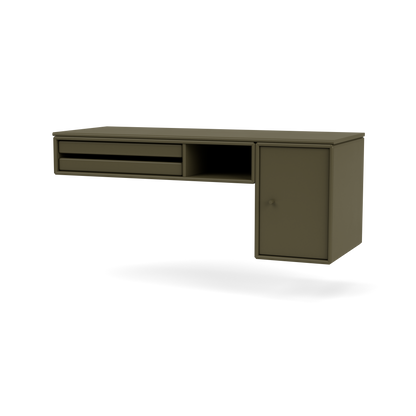 Console murale bureau par Peter J. Lassen, laque 139 Oregano, suspendu au mur, packshot Montana