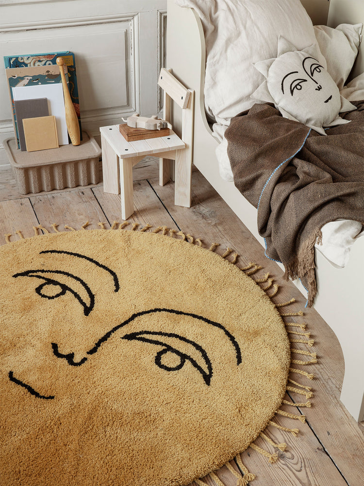 Coussin Sun cushion - Ferm Living-Naturel-The Woods Gallery