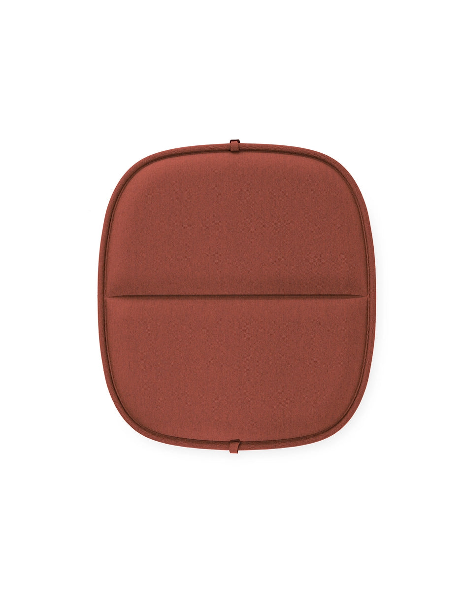 Coussin pour petit fauteuil Hiray de Ludovica et Roberto Palomba - Kartell-Rouge brique-The Woods Gallery