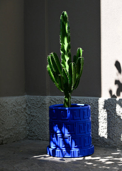 Vase Greca bleu et soucoupe Magna Graecia de Antonio Aricò - Seletti-vue 5-The Woods Gallery