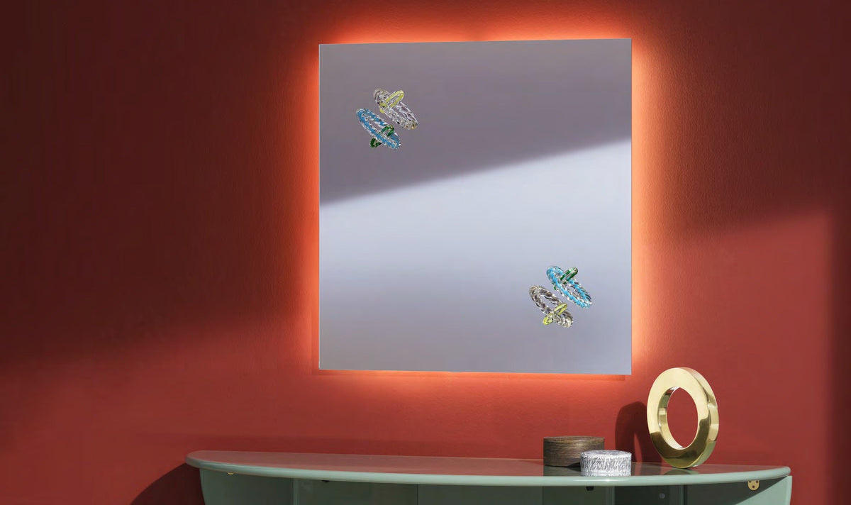 Miroir Hooptical de Bethan Laura Wood - Cassina-ambiance catalogue Cassina 2026-The Woods Gallery