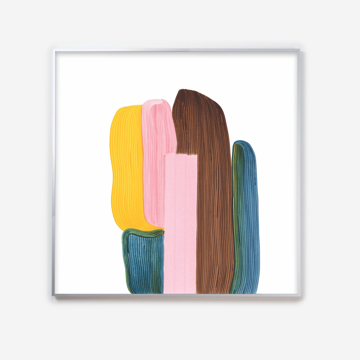Drawing 8 de Ronan Bouroullec - The Wrong Shop-Cadre en aluminium argenté-The Woods Gallery