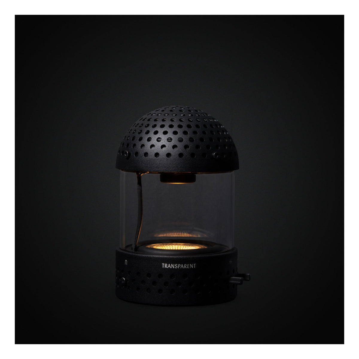 Enceinte Light Air - Transparent Speaker-Noir-The Woods Gallery