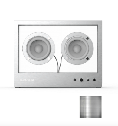 Enceinte Small - Transparent Speaker-Blanc-The Woods Gallery