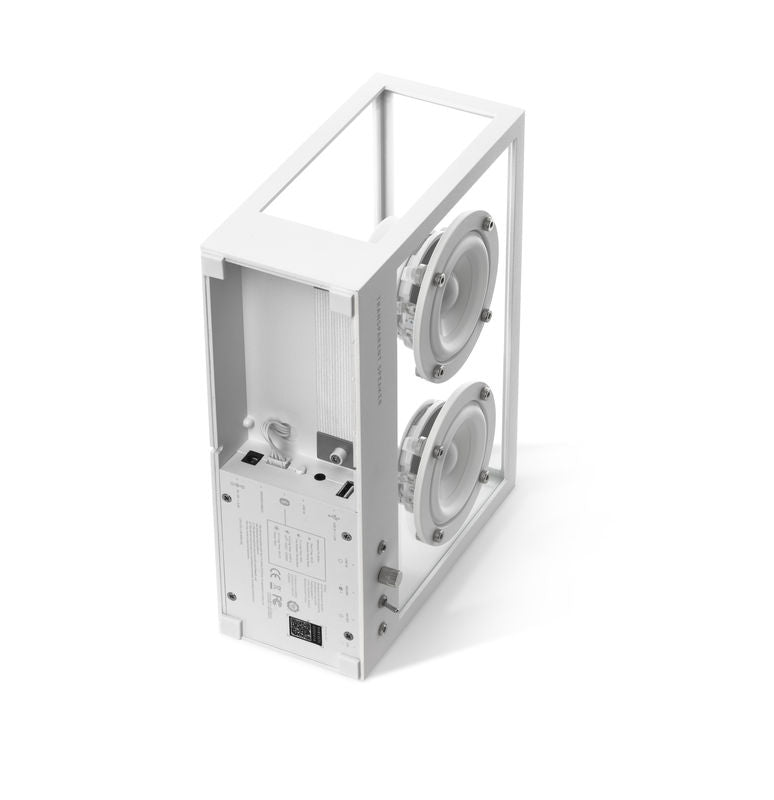 Enceinte Small - Transparent Speaker-Blanc-The Woods Gallery