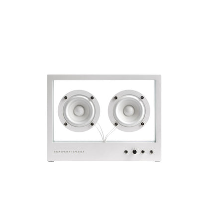 Enceinte Small - Transparent Speaker-Blanc-The Woods Gallery