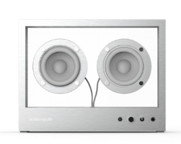 Enceinte Small - Transparent Speaker-Noir-The Woods Gallery