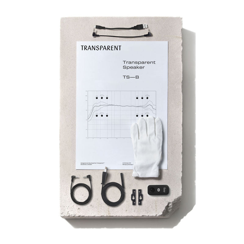 Enceinte - Transparent Speaker-Blanc-The Woods Gallery