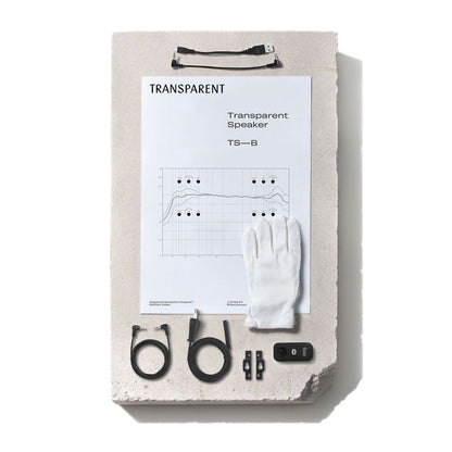 Enceinte - Transparent Speaker-Blanc-The Woods Gallery