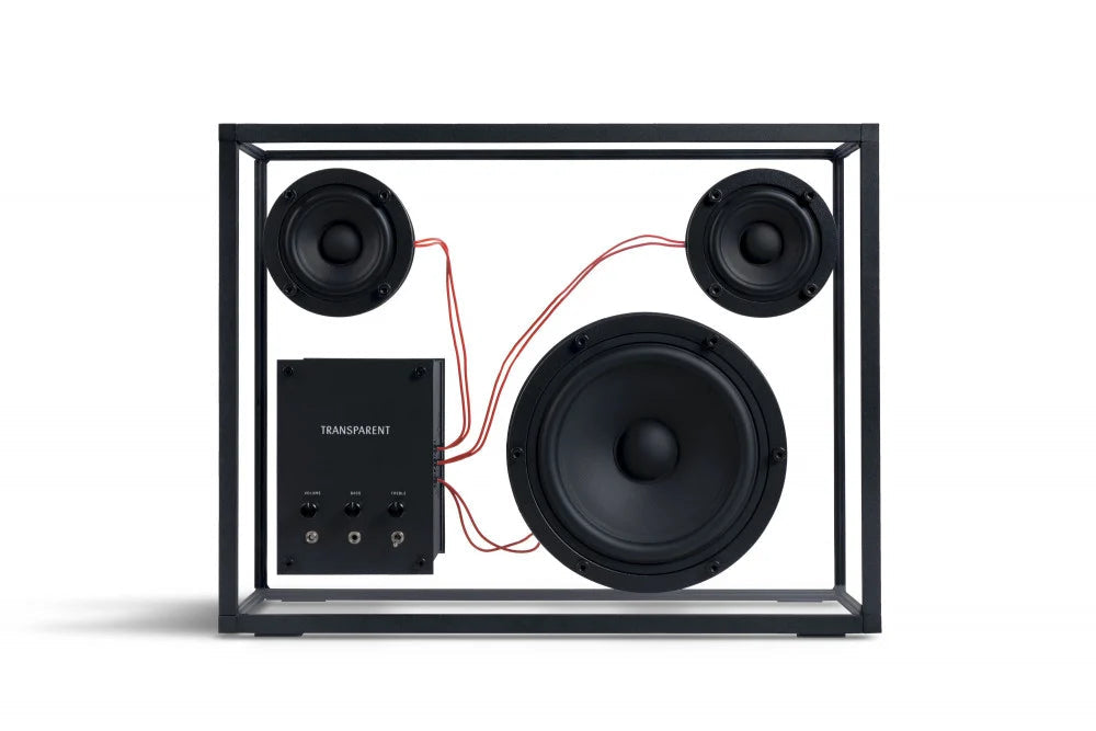 Enceinte - Transparent Speaker-Blanc-The Woods Gallery