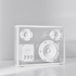 Enceinte - Transparent Speaker-Blanc-The Woods Gallery