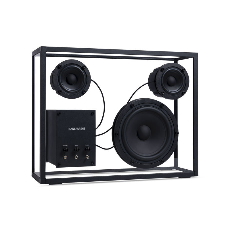 Enceinte - Transparent Speaker-Noir-The Woods Gallery