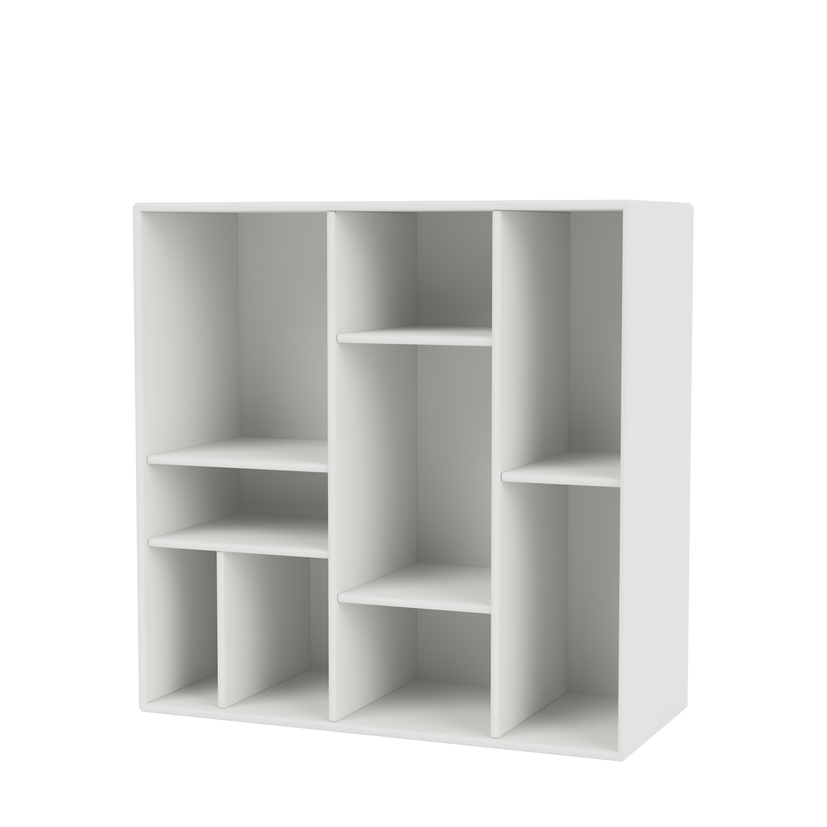 Etagère Compile par Peter J. Lassen, laque 01 White, suspendu au mur, packshot Montana