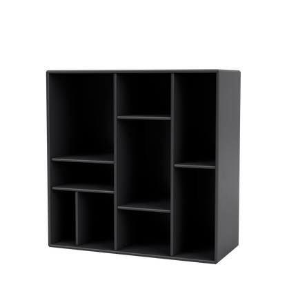 Etagère Compile par Peter J. Lassen, laque 04 Anthracite, suspendu au mur, packshot Montana