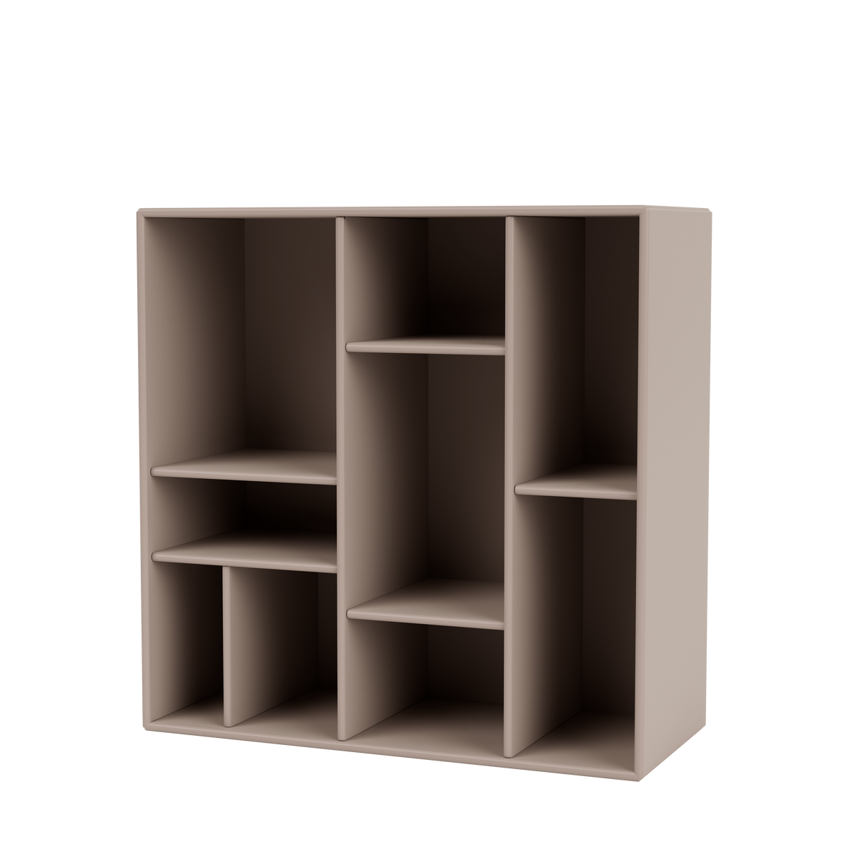 Etagère Compile par Peter J. Lassen, laque 137 Mushroom, suspendu au mur, packshot Montana