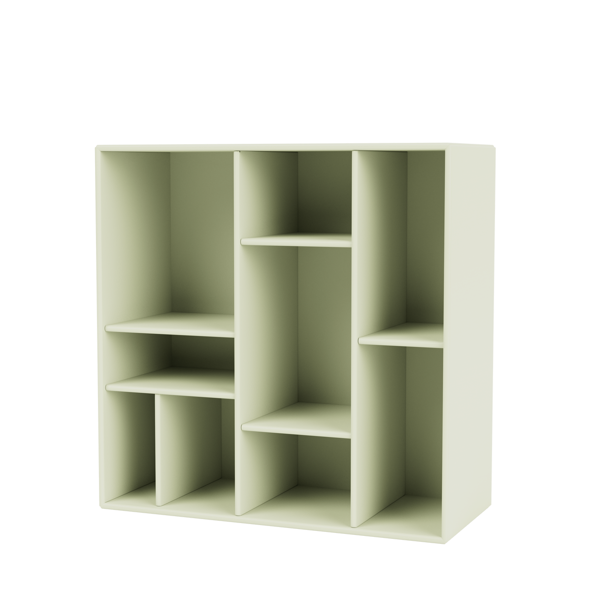Etagère Compile par Peter J. Lassen, laque 140 Pomelo, suspendu au mur, packshot Montana