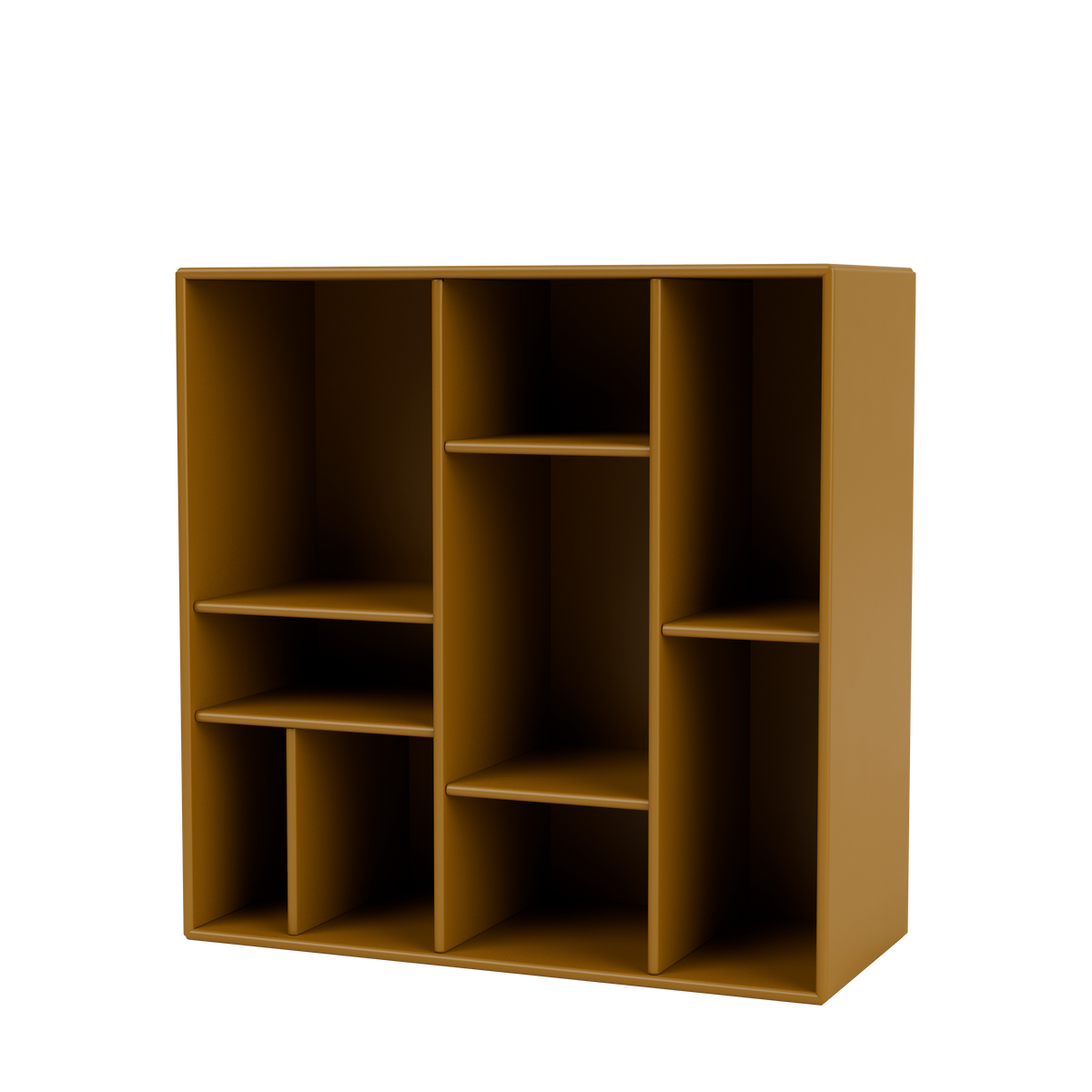Etagère Compile par Peter J. Lassen, laque 142 Amber, suspendu au mur, packshot Montana
