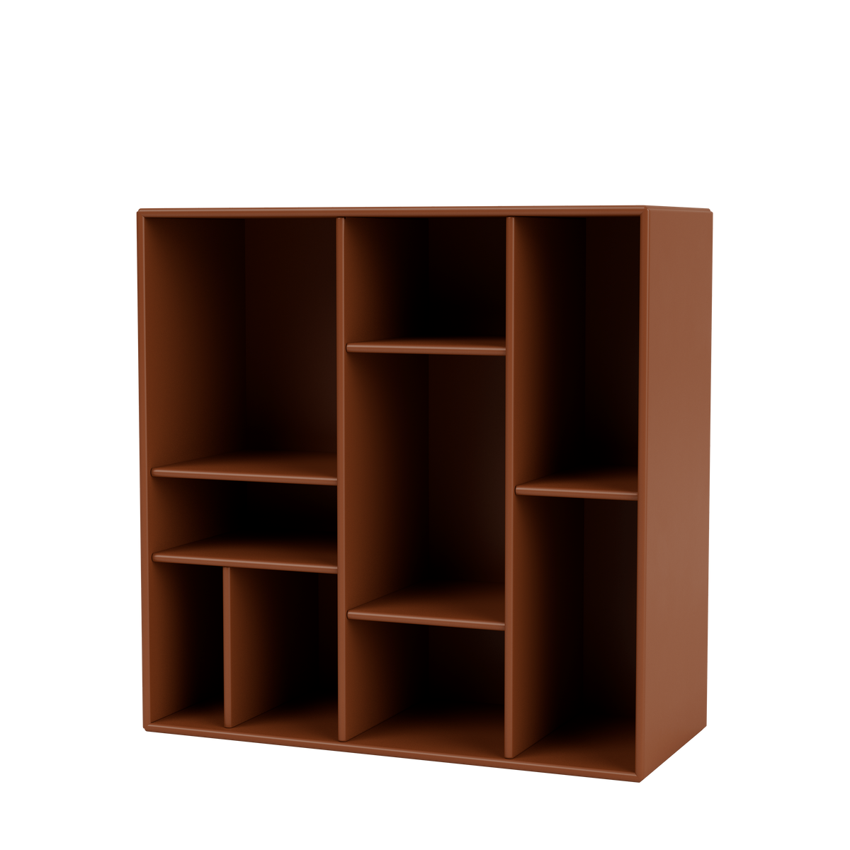 Etagère Compile par Peter J. Lassen, laque 146 Hazelnut, suspendu au mur, packshot Montana