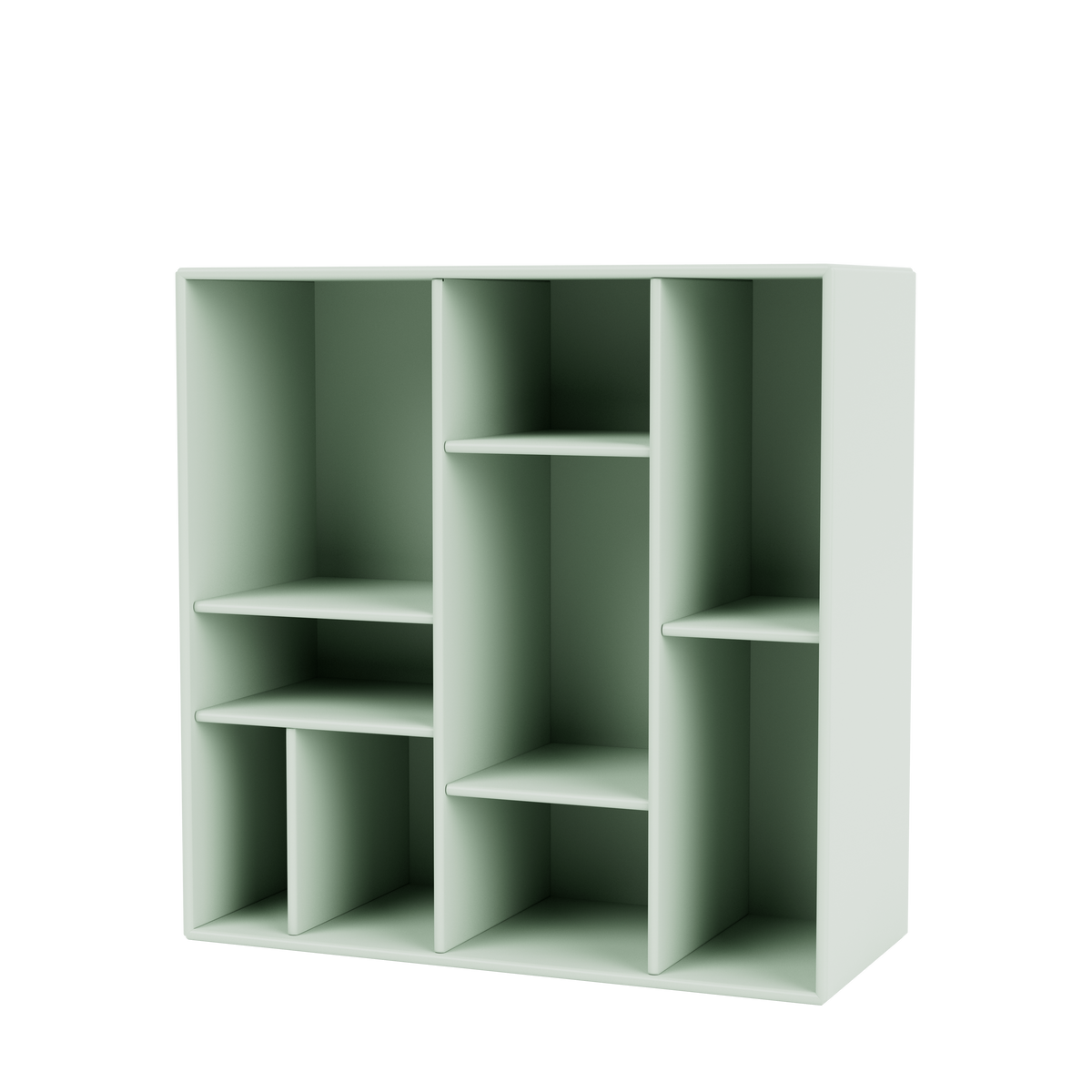 Etagère Compile par Peter J. Lassen, laque 161 Mist, suspendu au mur, packshot Montana