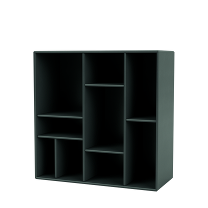 Etagère Compile par Peter J. Lassen, laque 163 Black Jade, suspendu au mur, packshot Montana