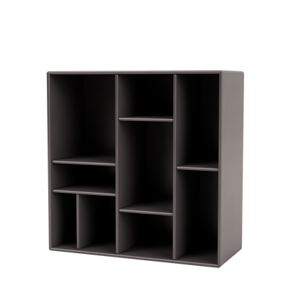 Etagère Compile par Peter J. Lassen, laque 35 Coffee, suspendu au mur, packshot Montana