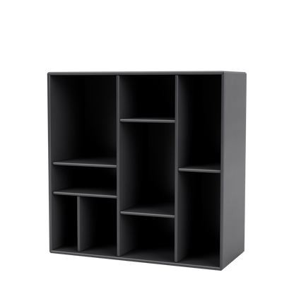 Etagère Compile par Peter J. Lassen, laque 36 Coal, suspendu au mur, packshot Montana