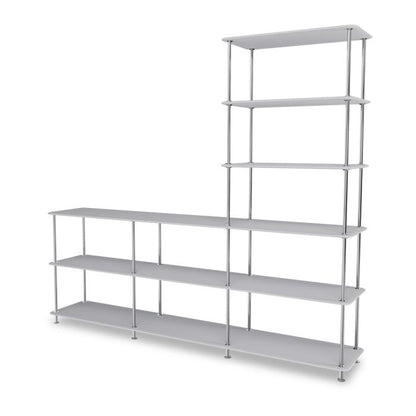 Etagère Free 522000 par Jakob Wagner - Montana Furniture-Gris clair-Chrome 44c-The Woods Gallery