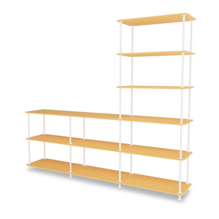 Etagère Free 522000 par Jakob Wagner - Montana Furniture-Jaune-New White 101-The Woods Gallery
