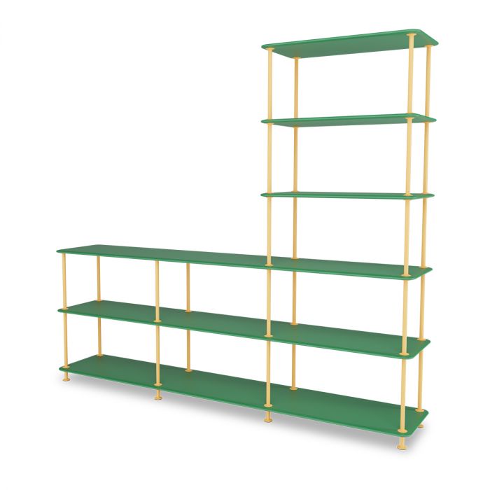 Etagère Free 522000 par Jakob Wagner - Montana Furniture-Vert-Noir 05-The Woods Gallery