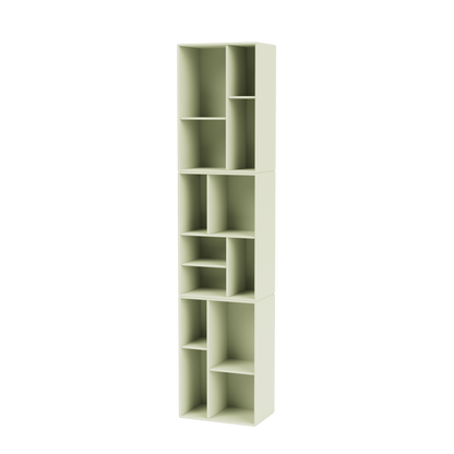 Étagère Loom par Peter J. Lassen, laque 140 Pomelo, suspendu au mur, packshot Montana