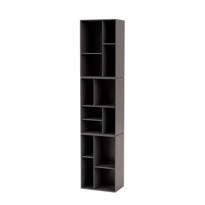 Étagère Loom par Peter J. Lassen, laque 35 Coffee, suspendu au mur, packshot Montana