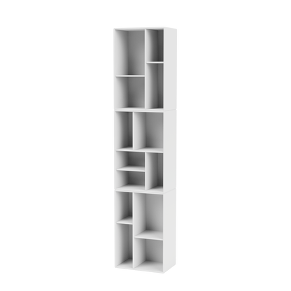 Étagère Loom par Peter J. Lassen, laque 38 Snow, suspendu au mur, packshot Montana