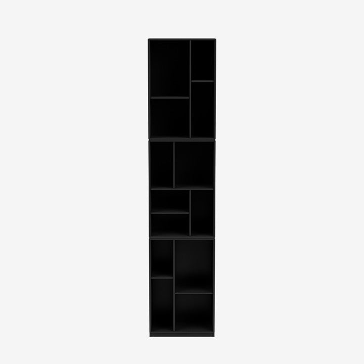 Étagère Loom par Peter J. Lassen - Montana-05 Black-Plinthe h 3cm-The Woods Gallery